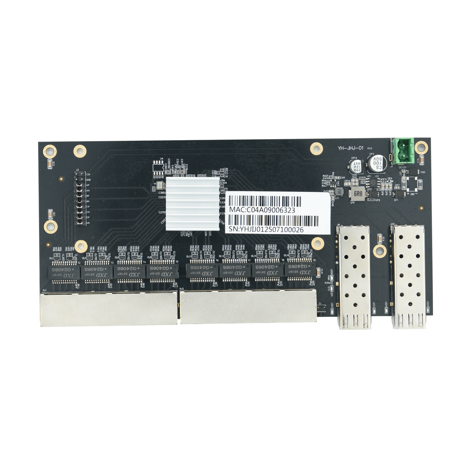 YB60-2GF-8GE工业型管理2千兆光8电主板