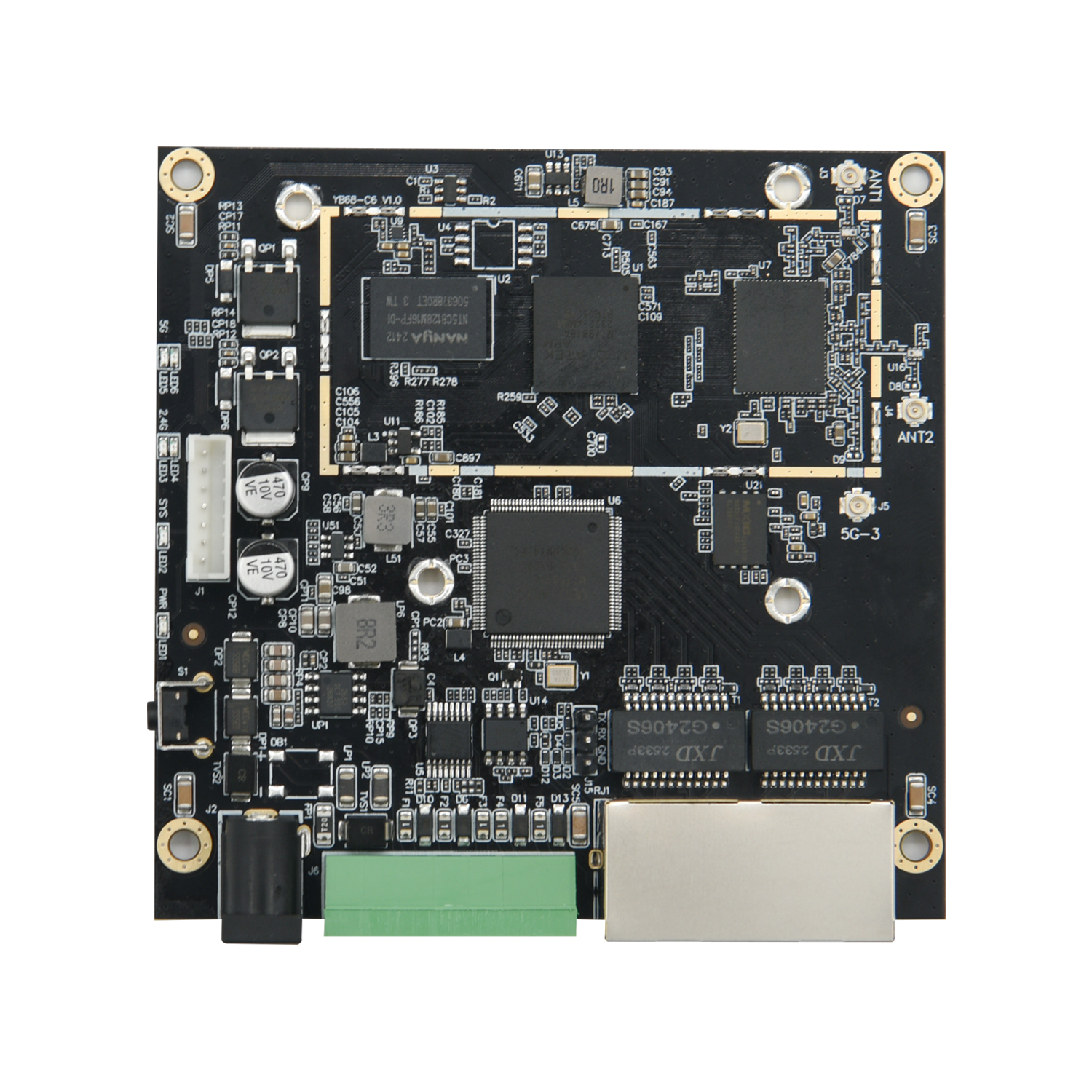 YB68-C6-MA本安型WiFi6无线漫游客户端主板